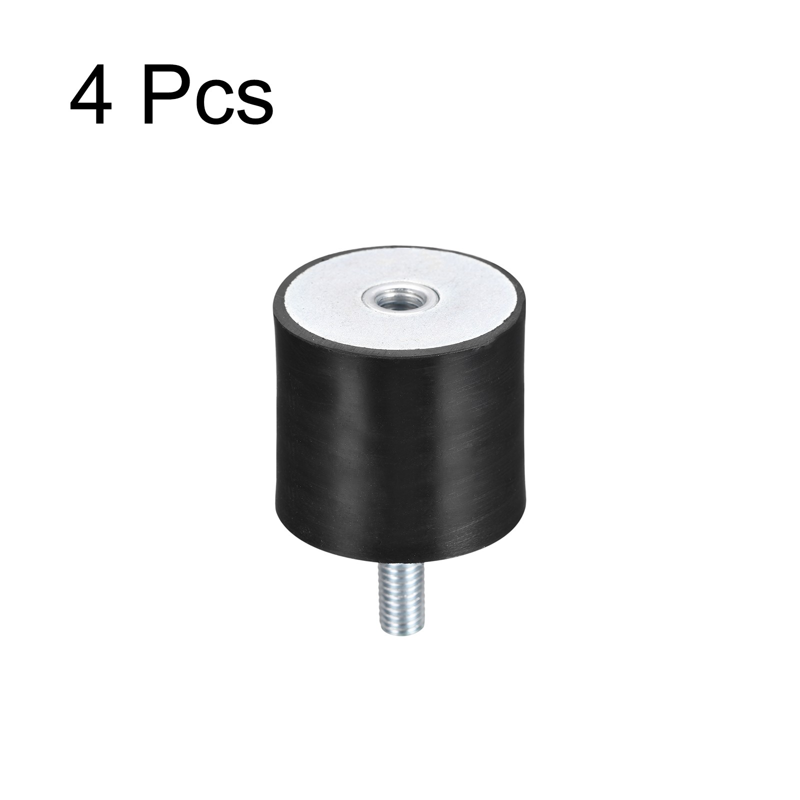 4pcs Rubber Mount M8 Male/Female Vibration Isolator Shock Absorber D40mmxH40mm