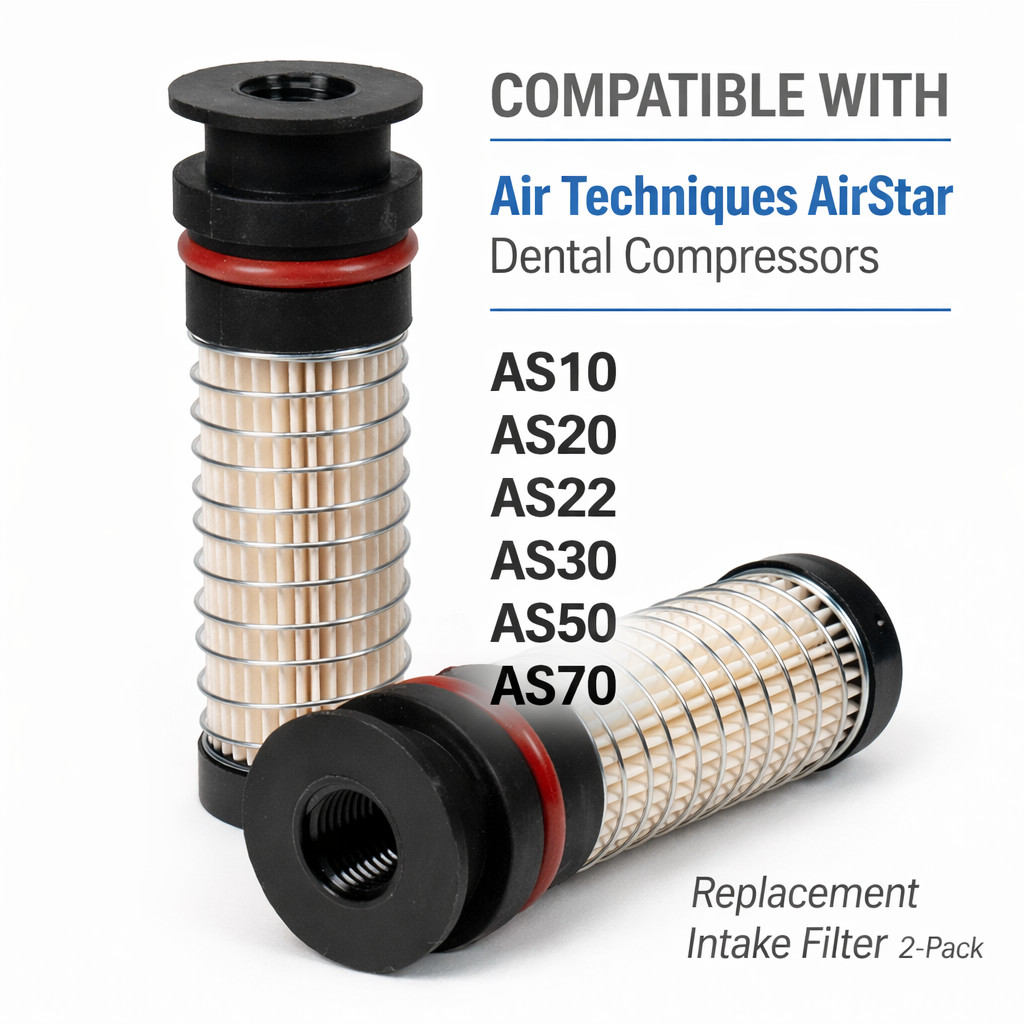 Air Techniques AirStar Intake Filter 89831 Air Star 10/30/50/70 – 2PK