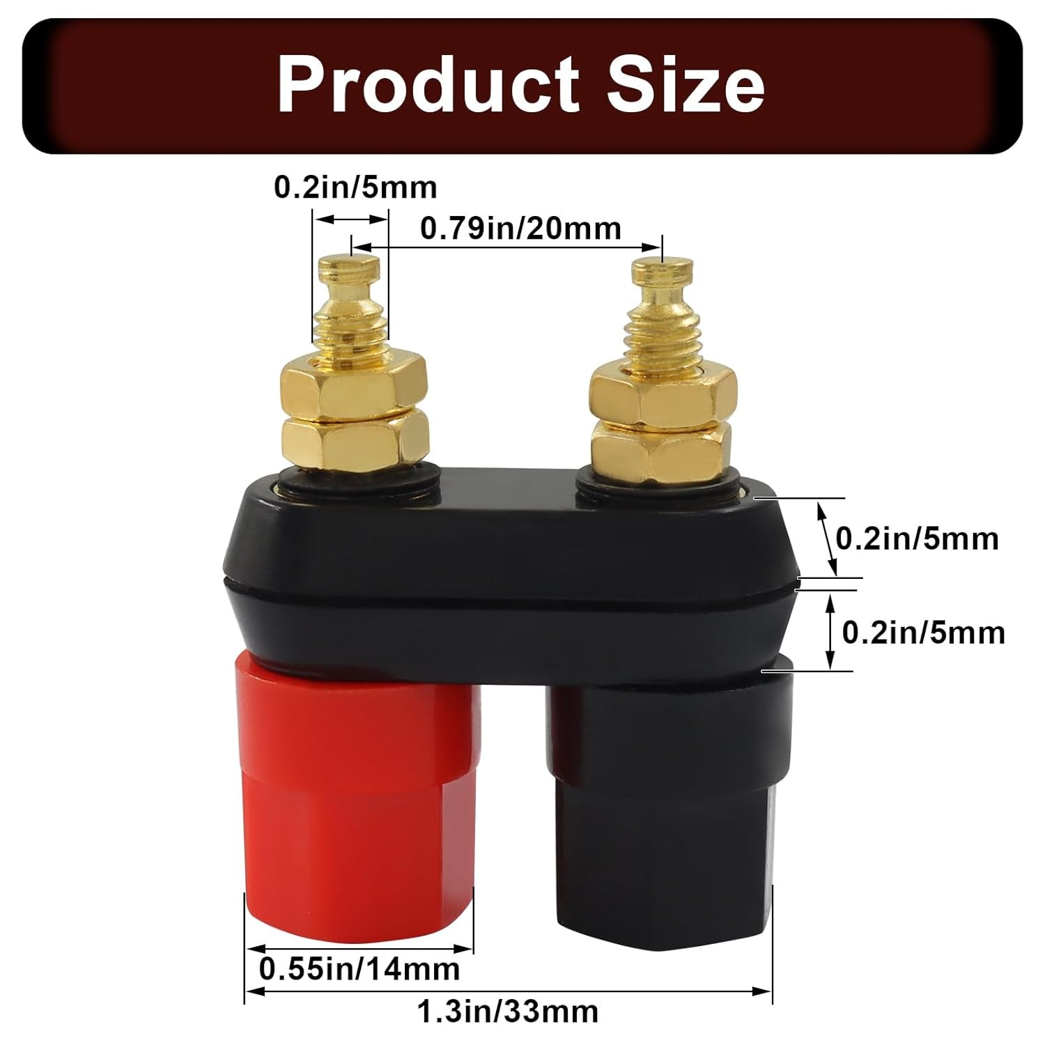 4mm Gold Plated Banana Plug Female Socket Jacks 4 Pack Insulated Terminal