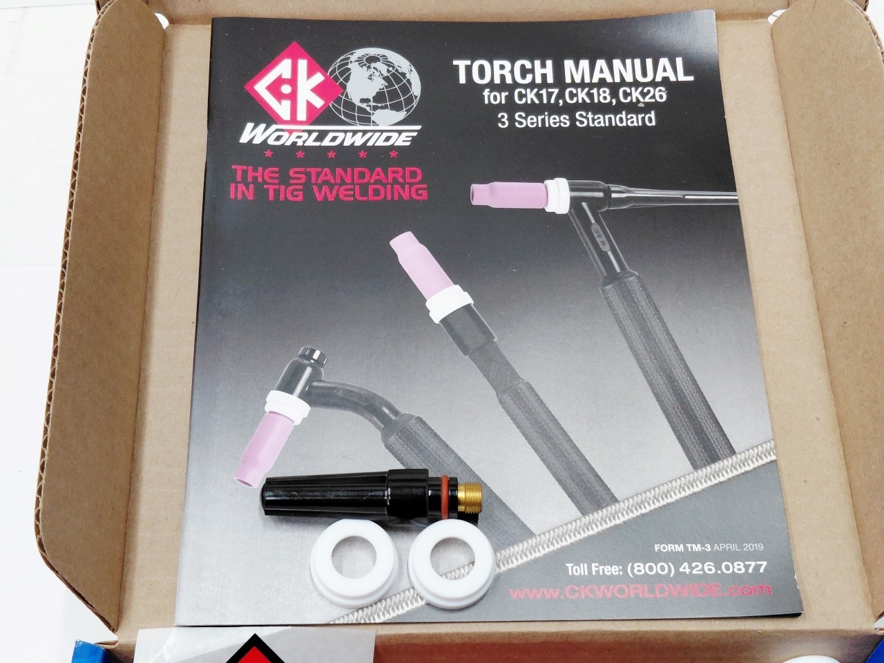 CK17 Tig Torch CK17-12-RSF RG + Dinse 35 Plug & More for Primeweld Everlast AHP