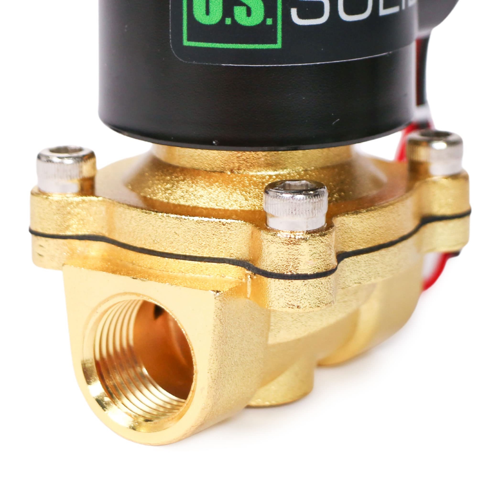 U.S. Solid Zinc-Alloy Solenoid Valve 1/2″ Electric Water Valve DC 12V NBR Seal