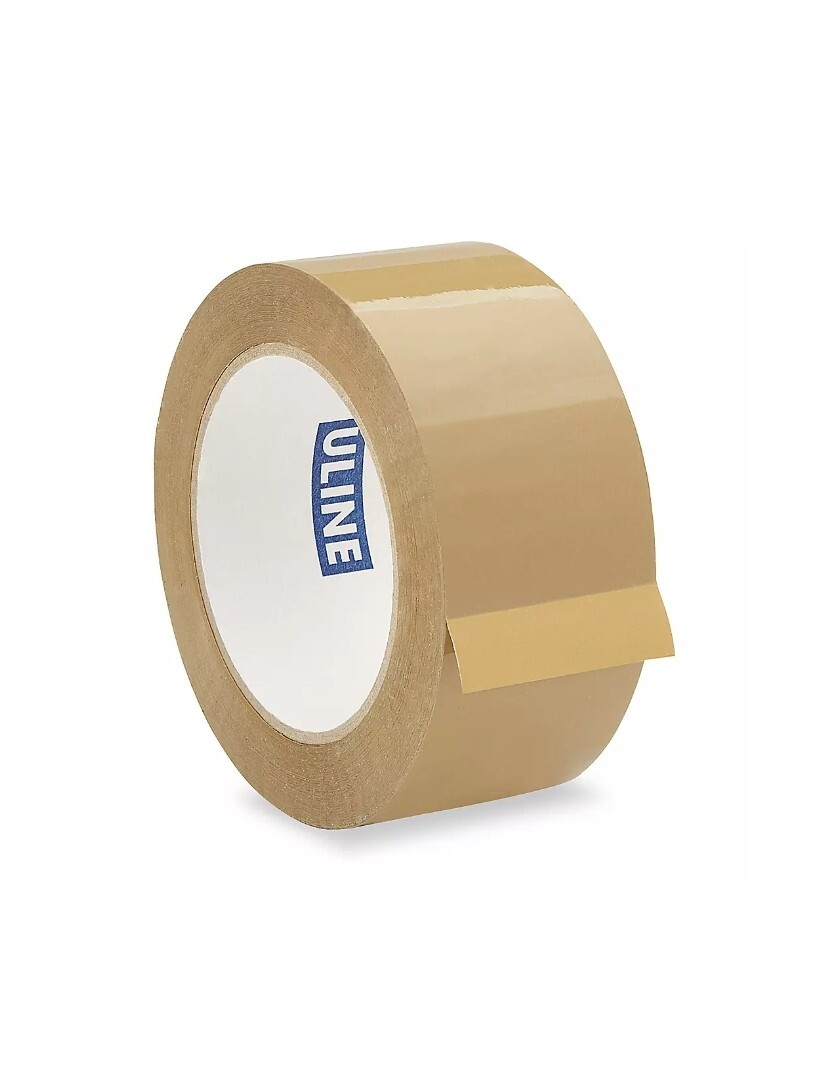 Uline Industrial Packing Tapes – 2″ & 3″ – 55yds To 110yds – 2mil Clear & Tan