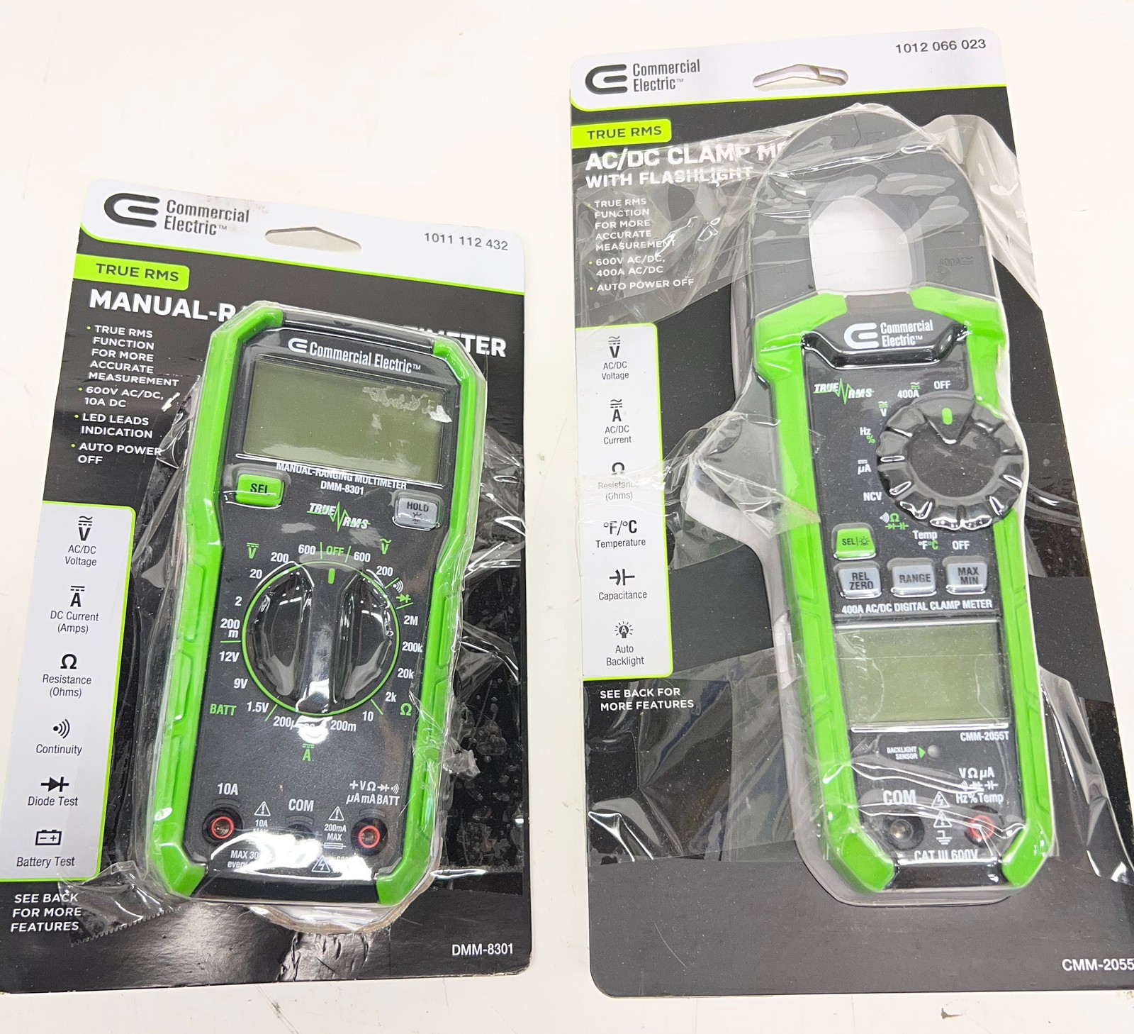 Commercial Electric Multimeter+ AC/DC Clamp Meter