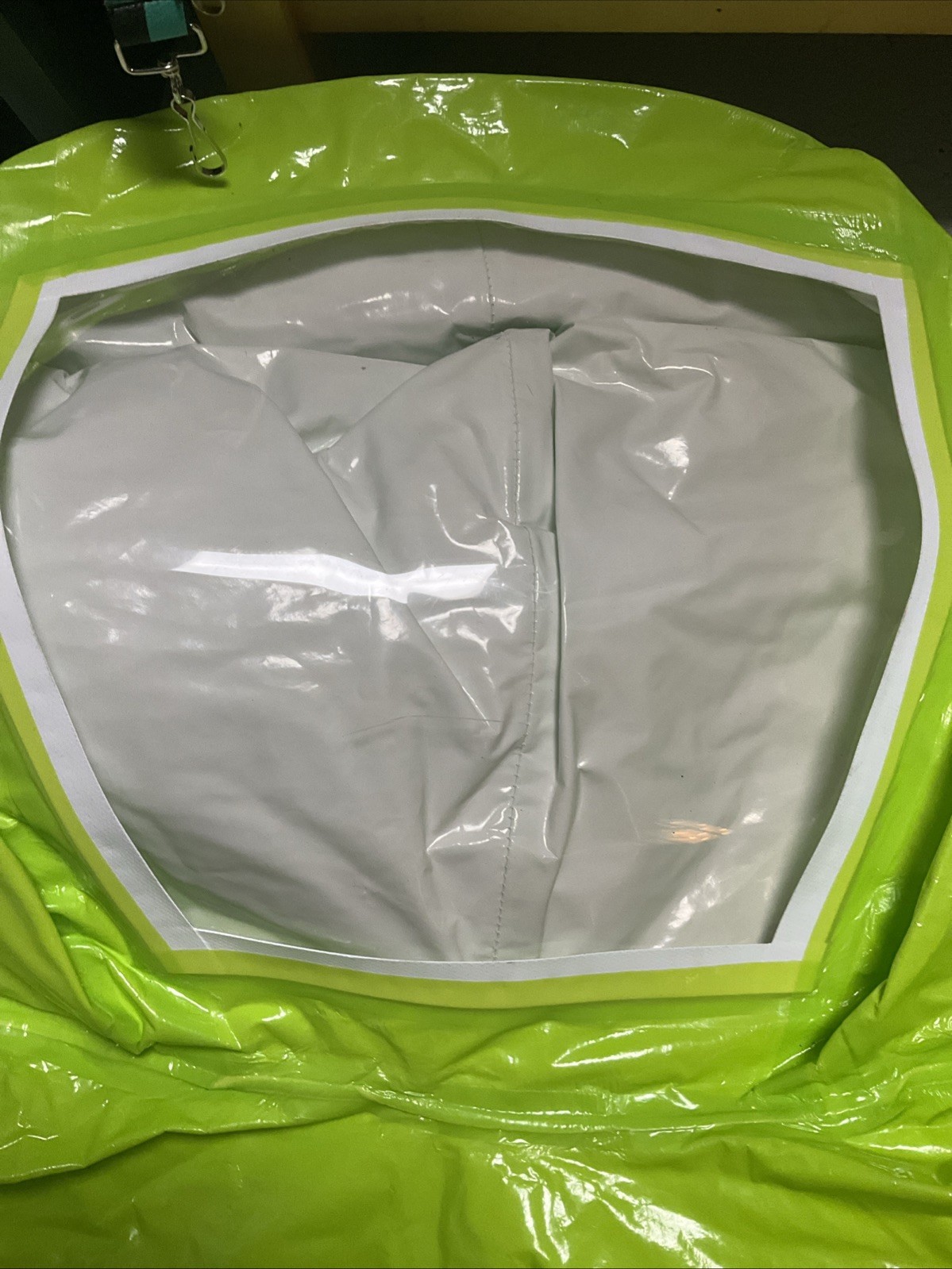 P DuPont Tychem TK Green Hazmat Hood Training Display