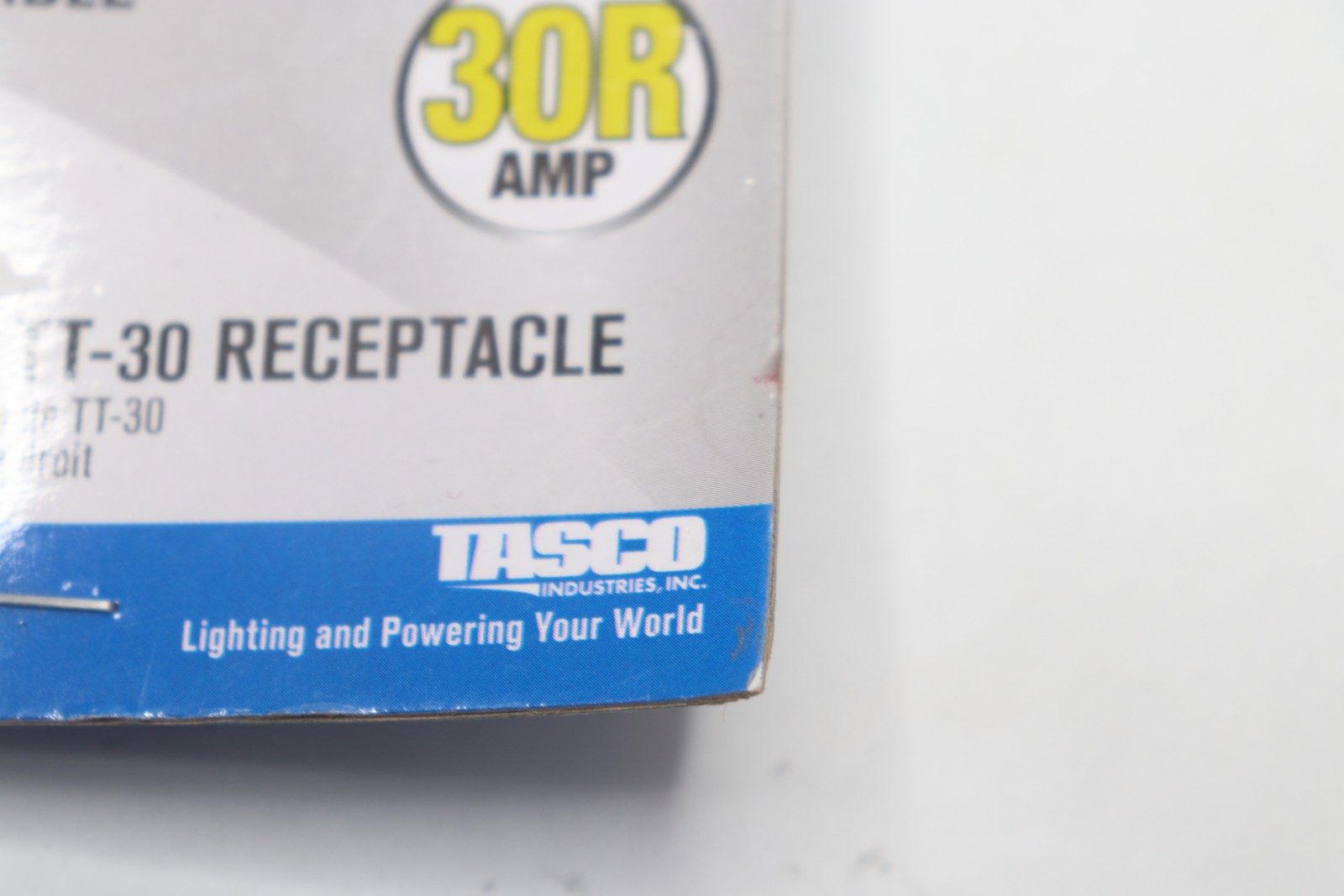 Tasco Locking 30A Plug to Right Angle 30A Receptacle RV Adapter 16-00526HD