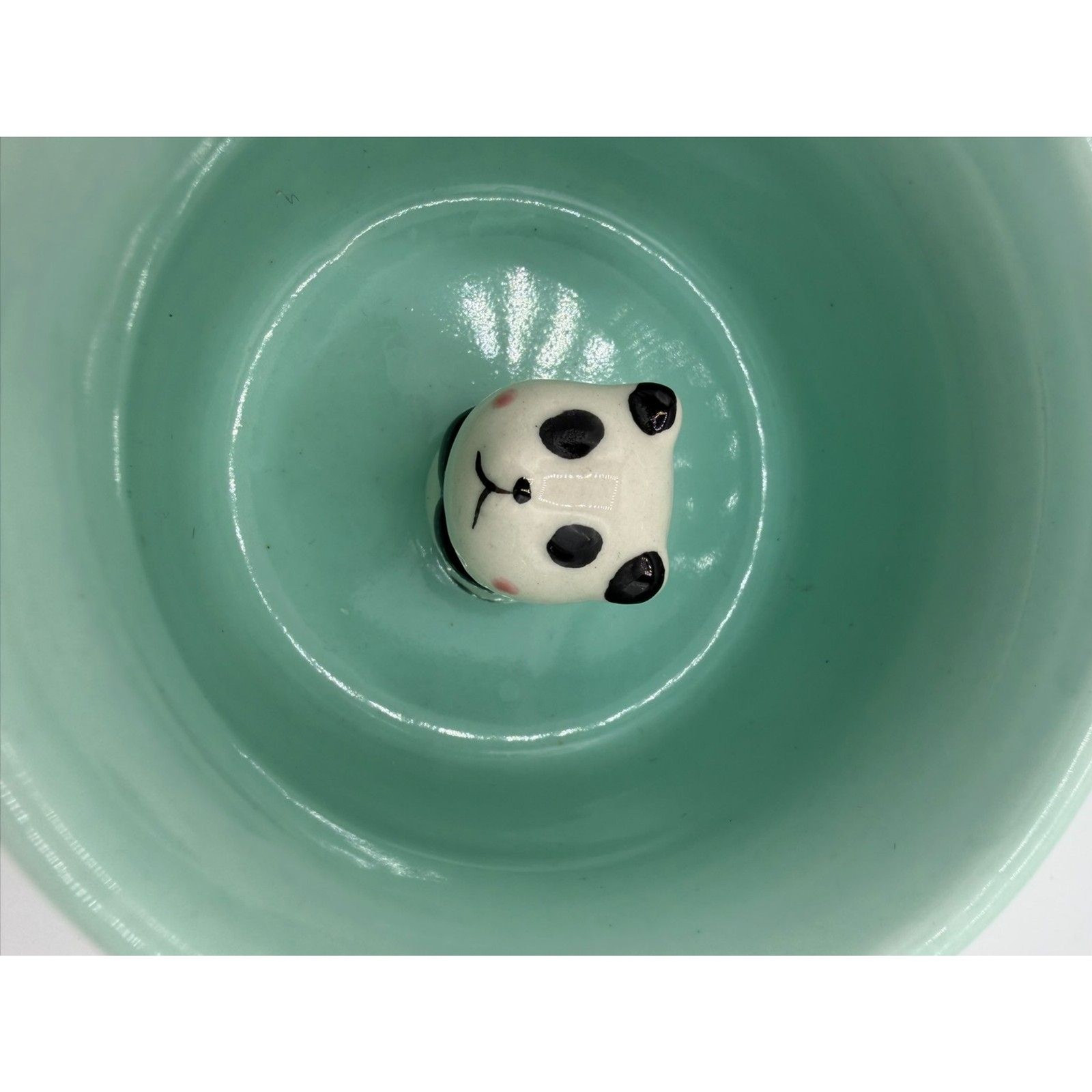 ZAH Panda Peek-a-Boo Mug Turquoise Blue