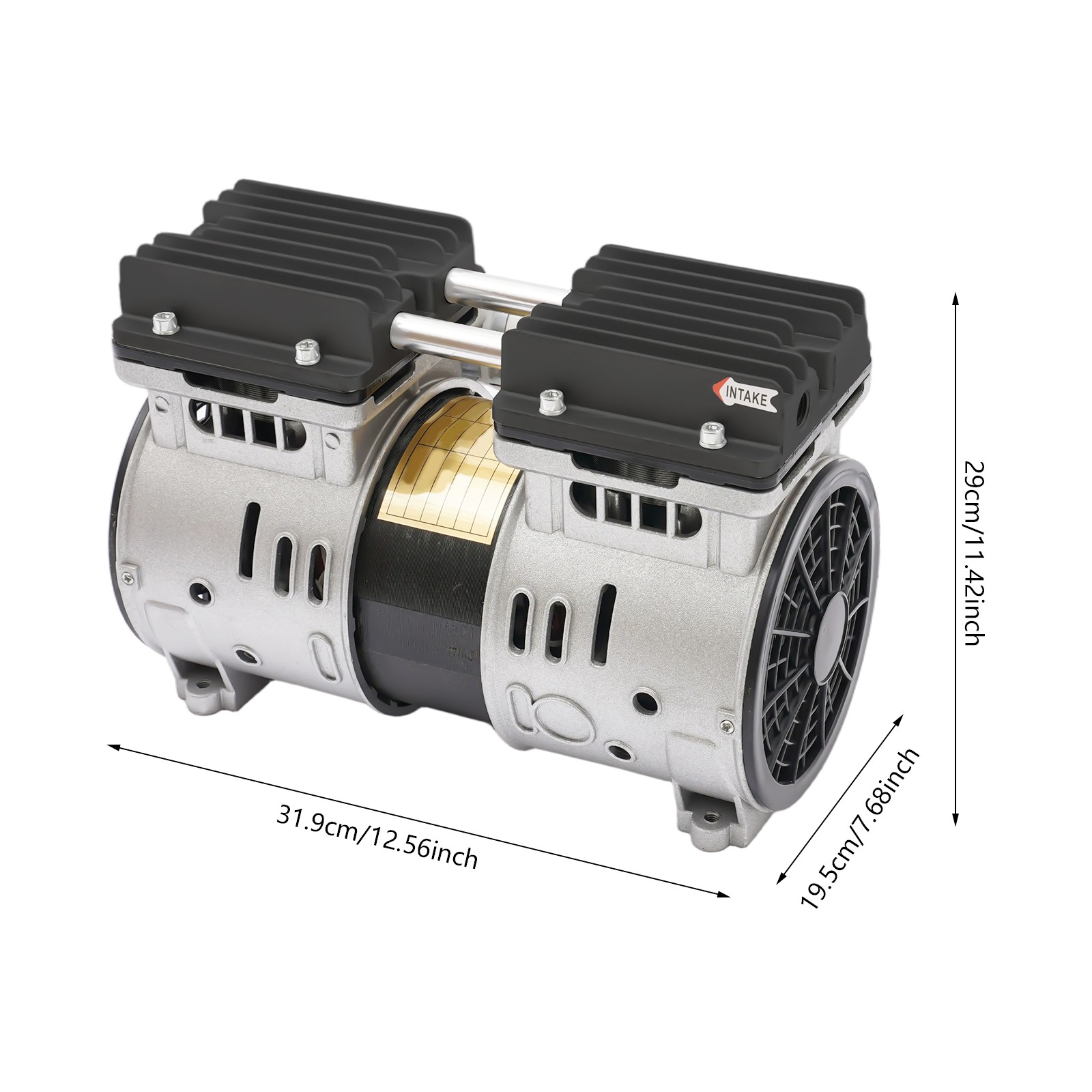 Vacuum Pump 370W Oilless Vacuum Pump 110V Oil-Free Vacuum Suction Pump Electric