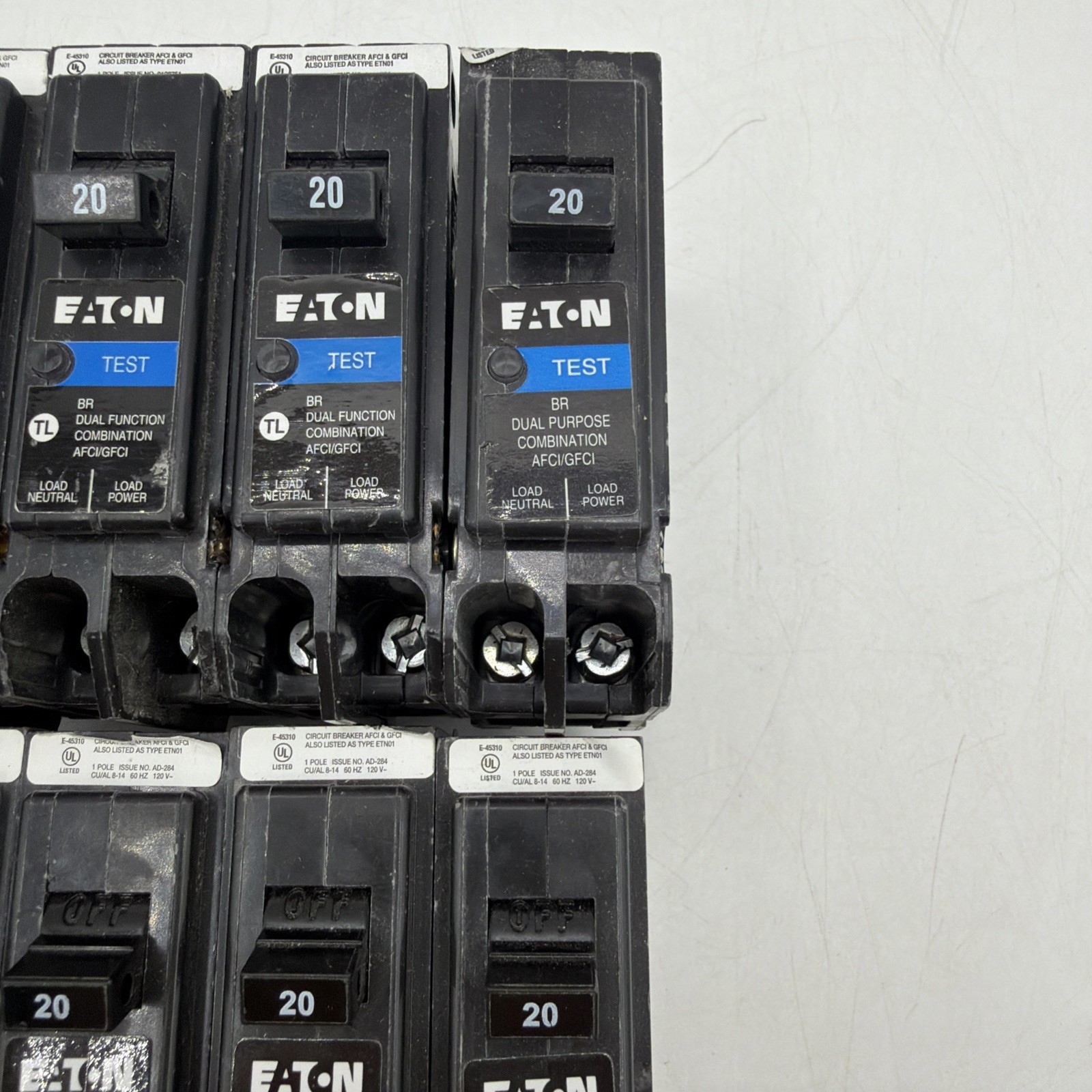 10 PCS Eaton BRP120DF 20A Dual Function Circuit Breaker Free Shipping NSB