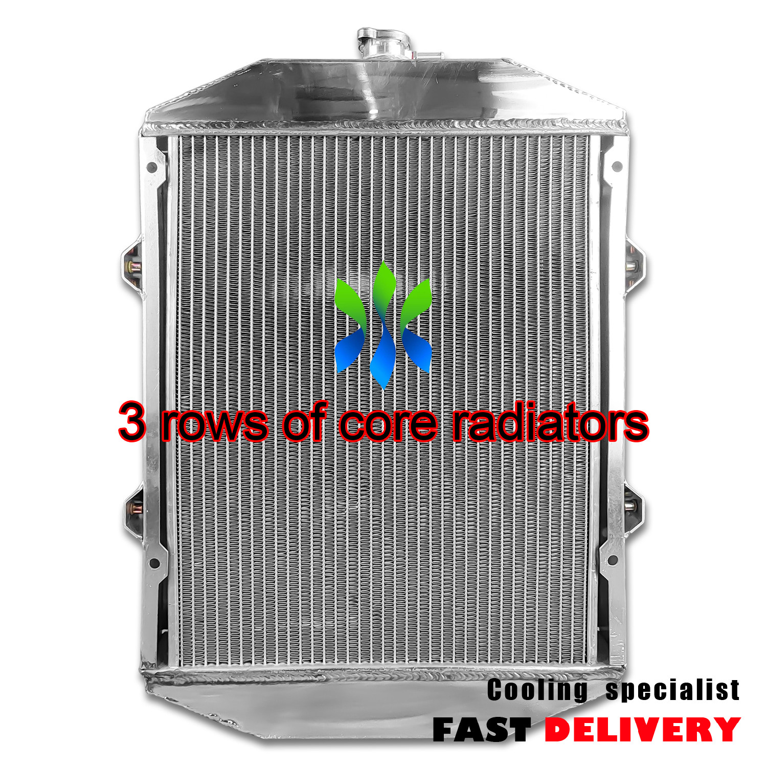 Aluminum Radiator For John Deere 1050 Compact Tractor OE# CH13963 & CH18416 3Row