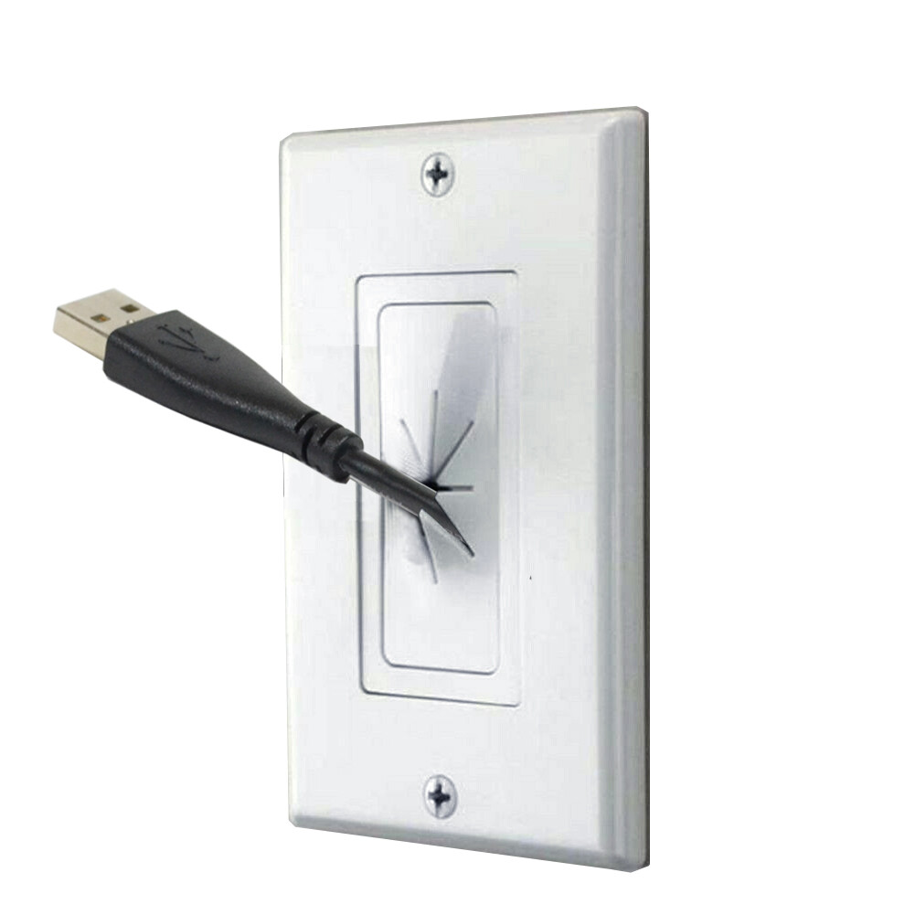 50pcs Decorator Wall Plate Insert with Flexible Opening White