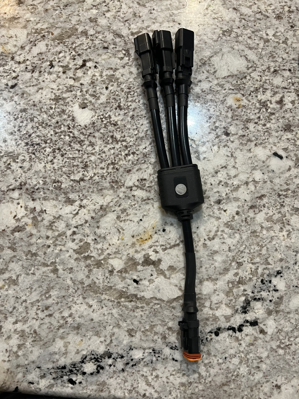 IP67 Y-type Waterproof Black DT Connector 2Pin Male and Female Splitter Deutsch