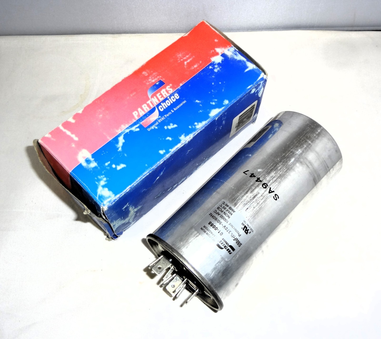Partner’s Choice 01-0088 Round Motor Run Capacitor 5/60 uF 370V