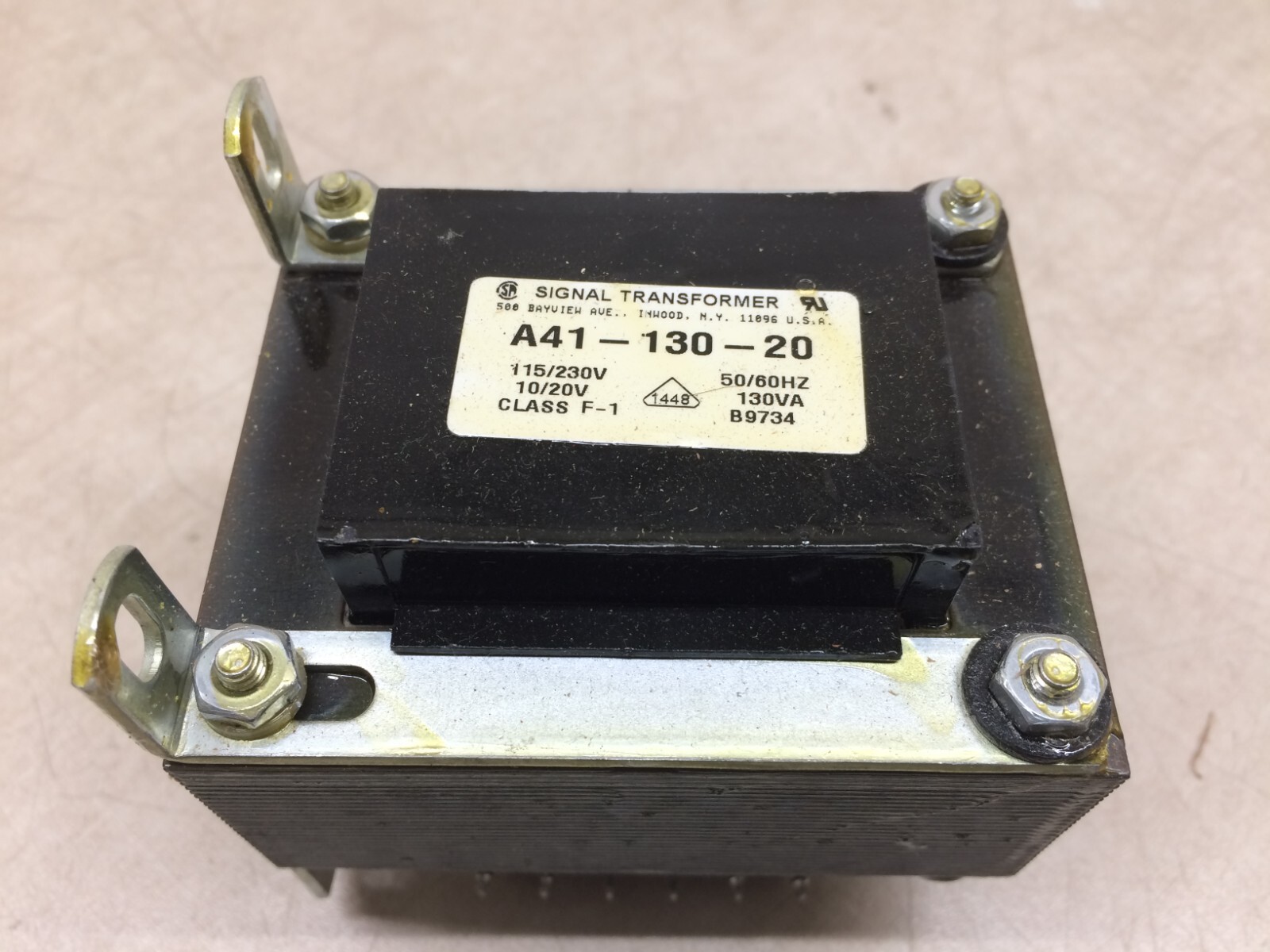 Signal Transformer A41-130-20 115/230V 10/20V 50/60Hz 130A B9734 Bel A41 Series