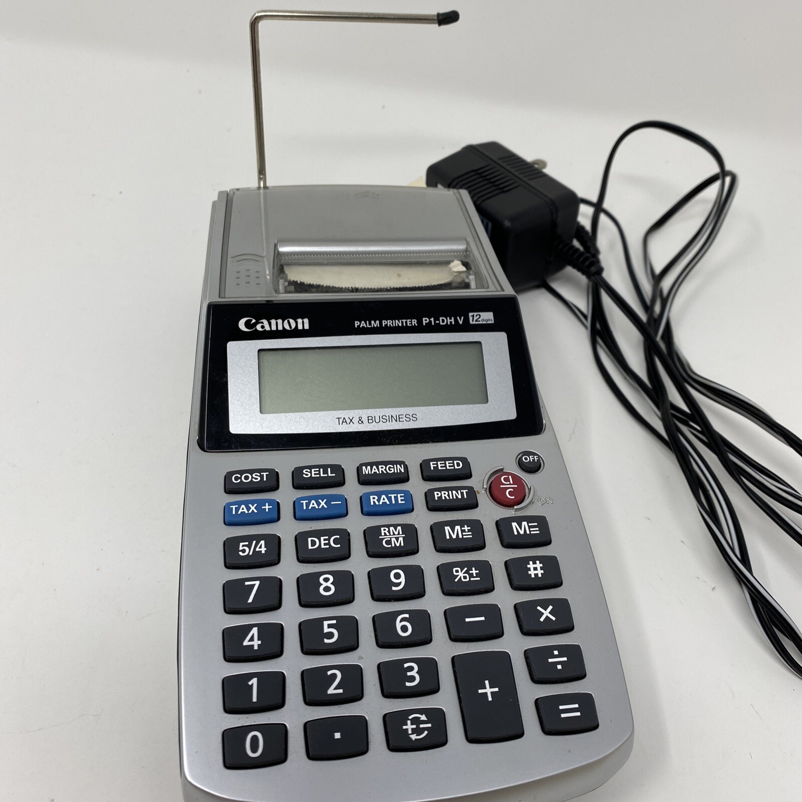 Cannon Palm Printer P1-DH V 12 Digit For Tax And Business With AC Adapter Tested