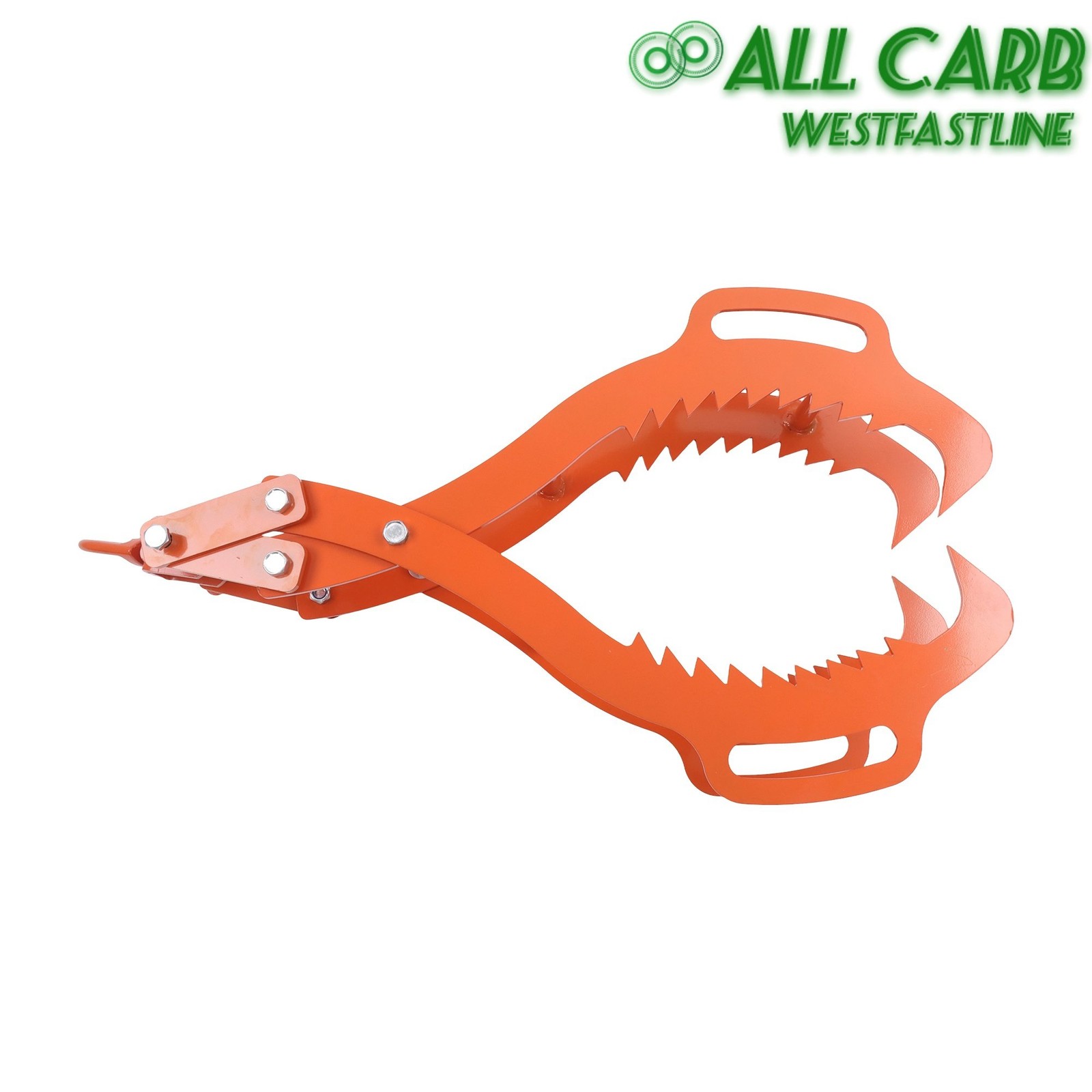 Log Lifting Tongs 4 Serrated Claw Heavy Duty Steel Swivel Dragging Tongs 36″