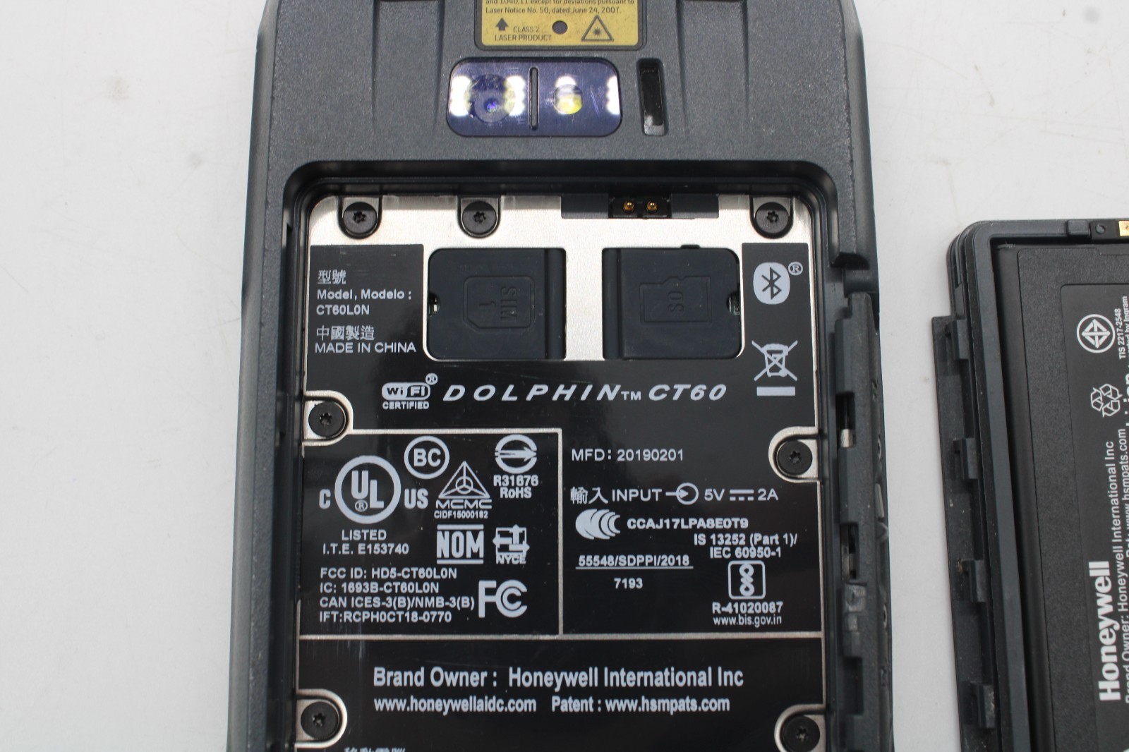 Honeywell Dolphin CT60 Android 13 Mobile Computer CT60-L0N-BSC210F w/ Battery