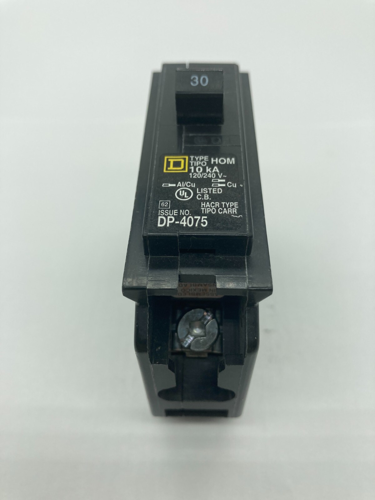 New Homeline HOM130CP 1 Pole 30 Amp 120 240V AC Plug In Square D Breaker 1 Pack