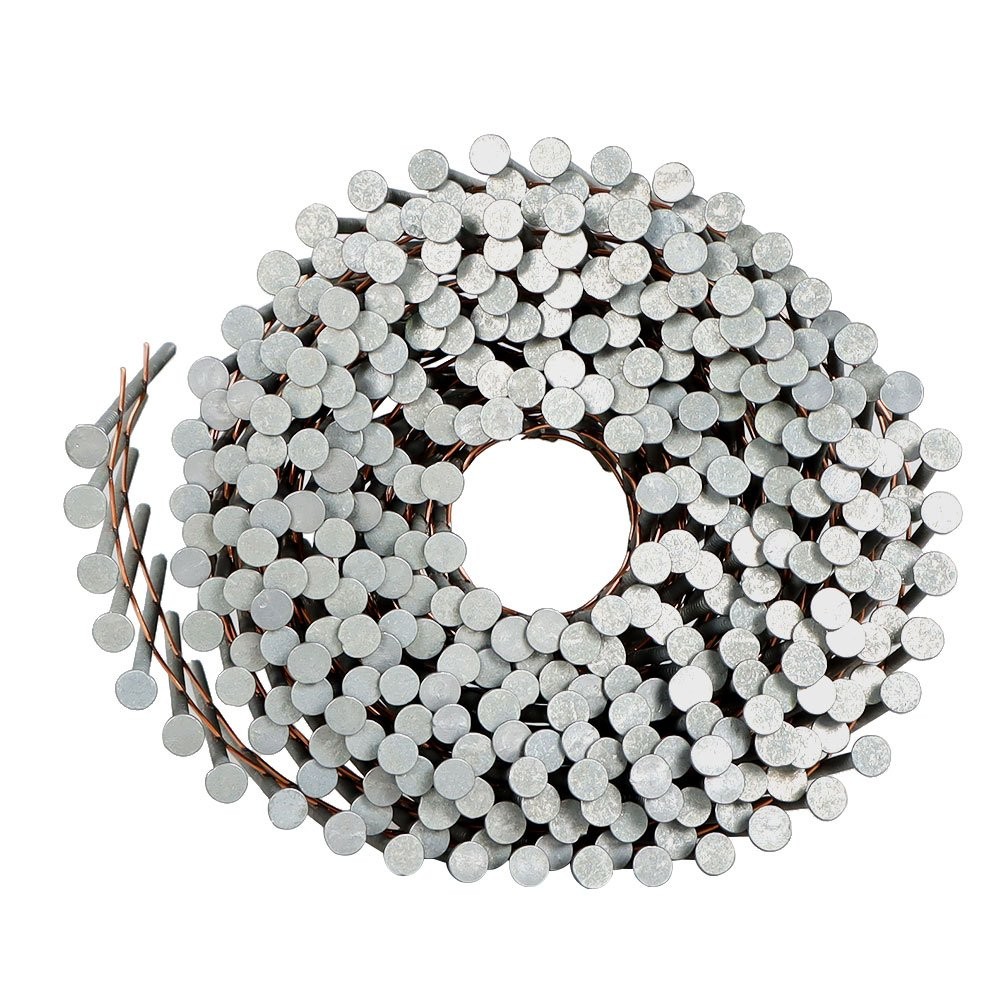 3600Pc Siding Nails 2-1/2 «x .092» 15 Degree Collated Wire Coil Full Round Head