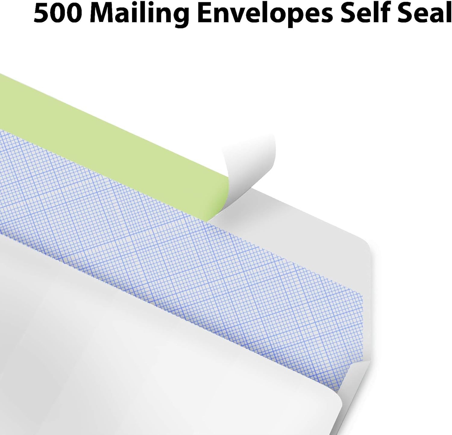 #10 Envelopes Letter Size Self Seal | 500 Business 500 Count, White Wove