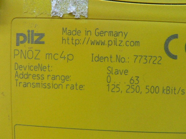 Pilz Pnoz Mc4p Devicenet (Slave) Expansion Module For Multi-Modular — 773722