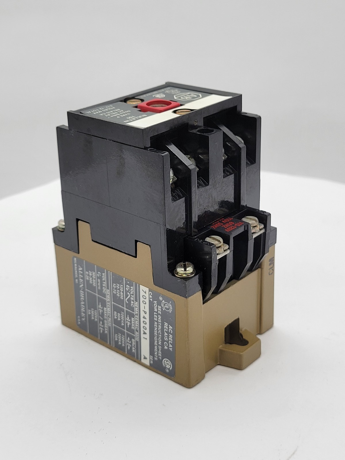 Allen-Bradley 700-P400A1 Control Relay 10A 600V 115/110V Coil Series A Type P