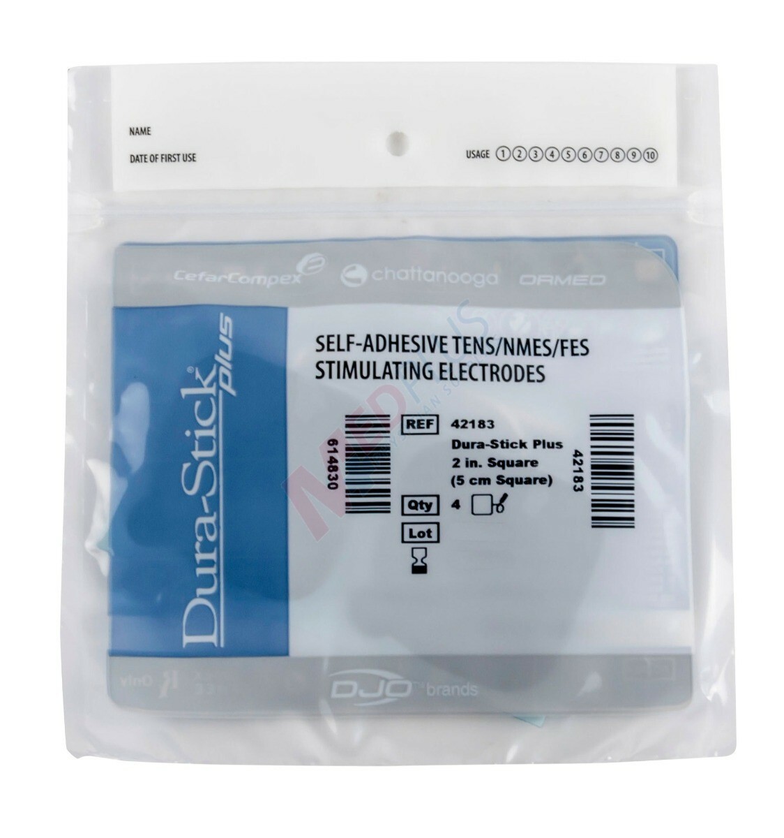 Chattanooga 42183 Dura Stick Plus Electrode 2″ X 2″ Square Blue Foam -Case of 40