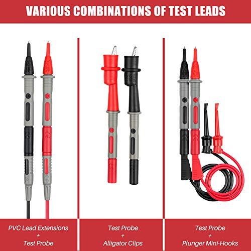 8Pcs Multimeter Test Leads Set w/Alligator Clips,1000V 10A CAT III & CAT IV 600V