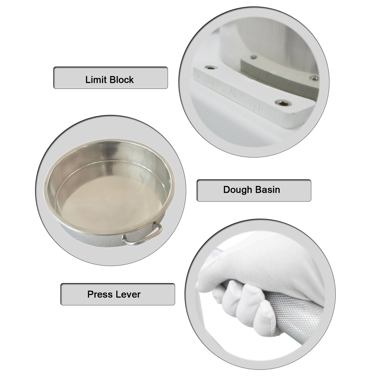 Manual Dough Divider (12 Pieces, 90-480g/3.17oz-16.93oz per Piece, 2-trays)