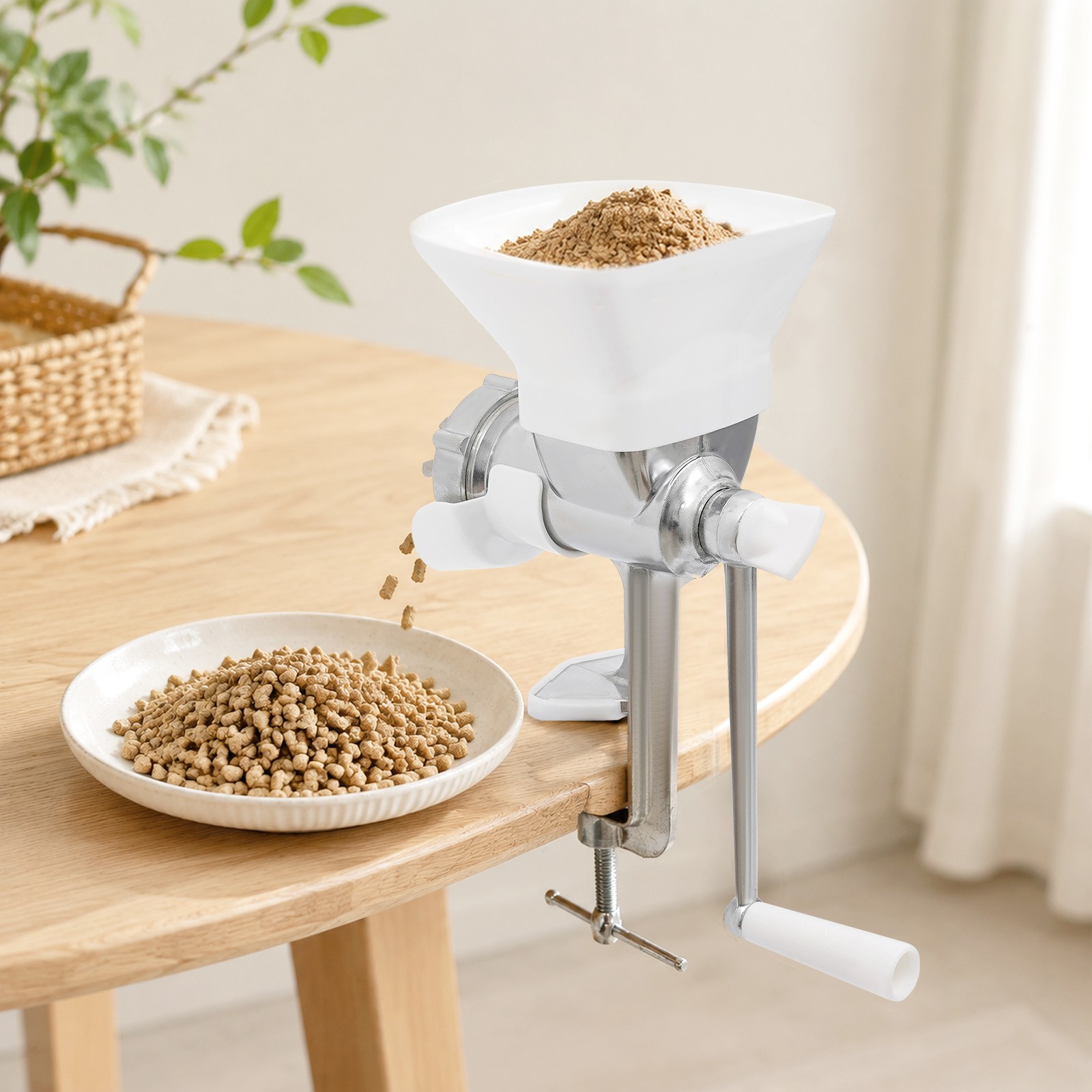 3mm Manual Animal Feed Pellet Mill Machine Bird Fishing Bait Granulator Pelleter
