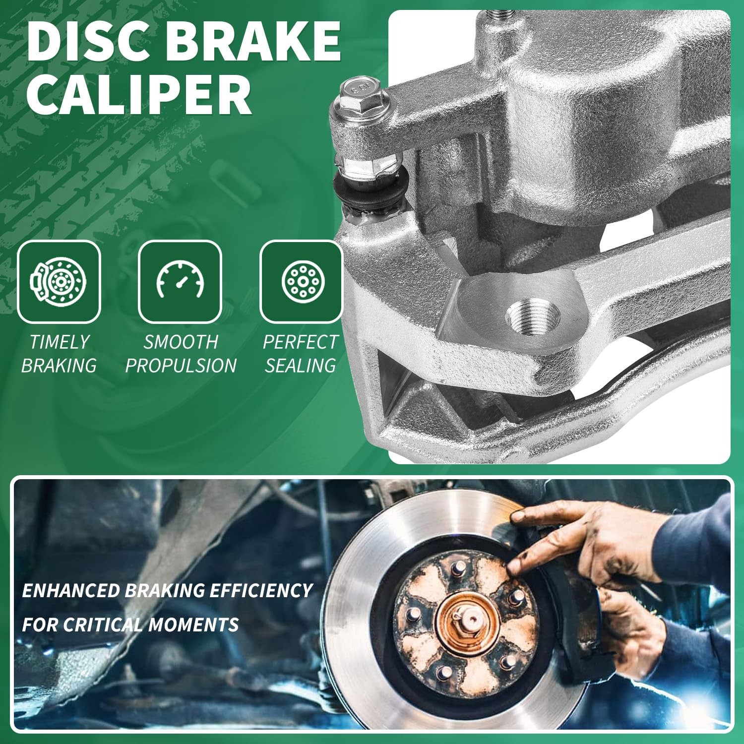 Brake Caliper Bracket Compatible Excursion F-250 Super Duty 2000-2004 Front Left