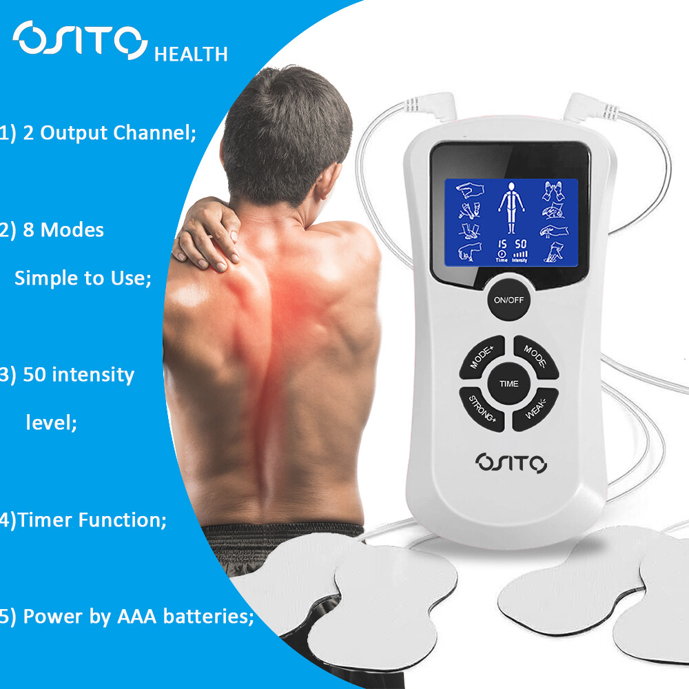 TENS Unit EMS Muscle Stimulator Full Body Electro Therapy Device Machine 8 Modes
