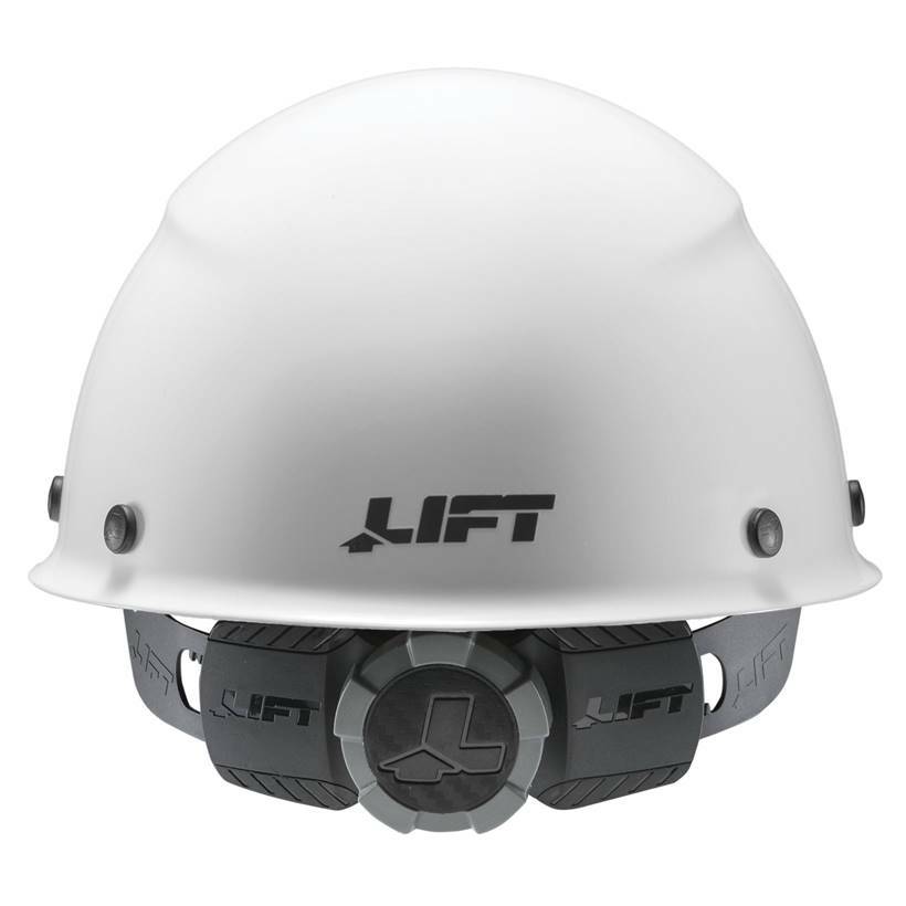 Lift Safety HDFC-17WG Dax Hard Hat Cap Style White w/ Ratchet Suspension