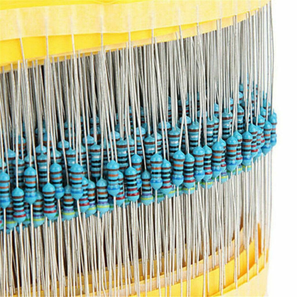 600pcs 30 Values 1/4W Metal Film Resistors Resistance Assortment Kit Set 1% USA