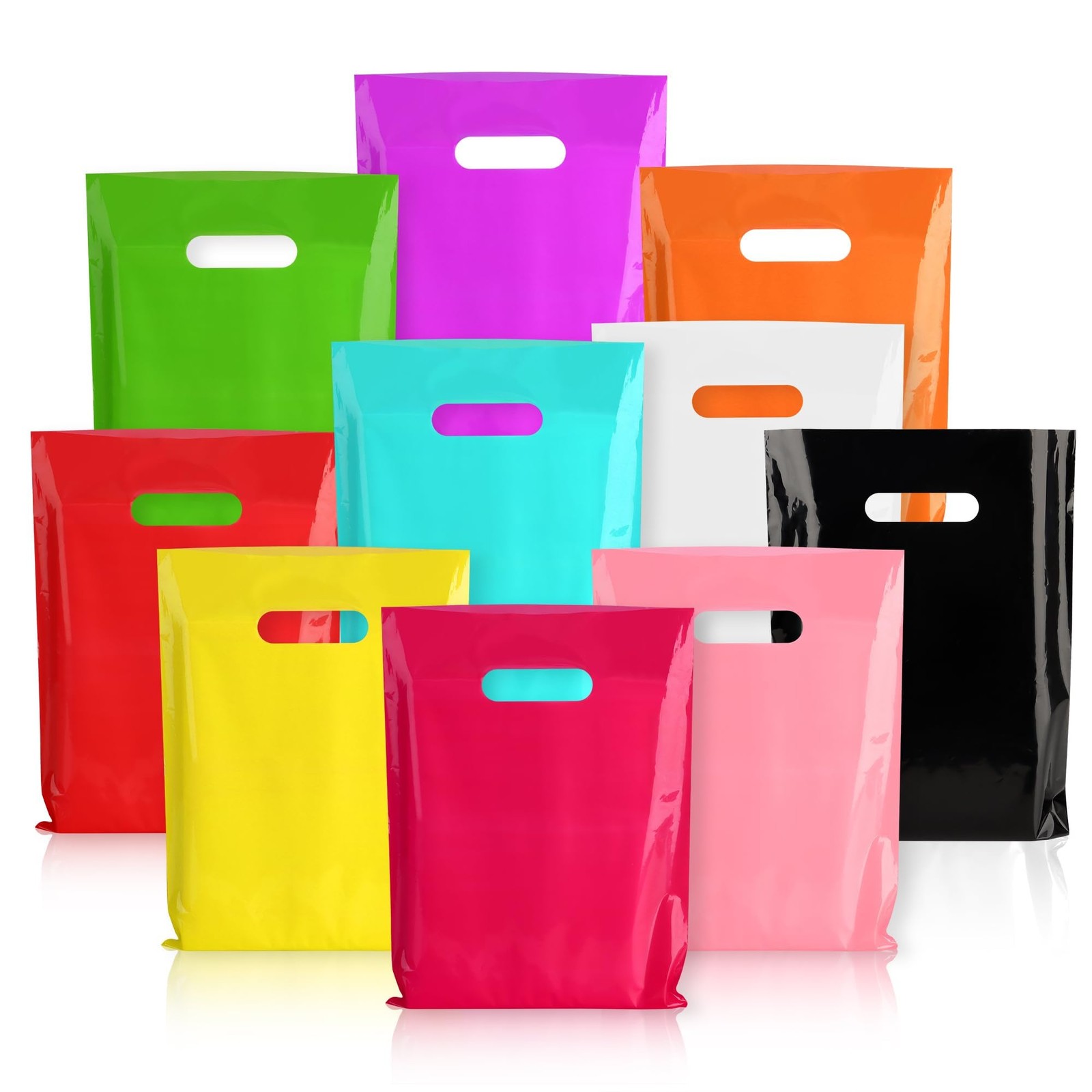 POPGIFTU 100-Pack 1 Count (Pack of 100), 10 Vibrant Colors – 9×12 Inch