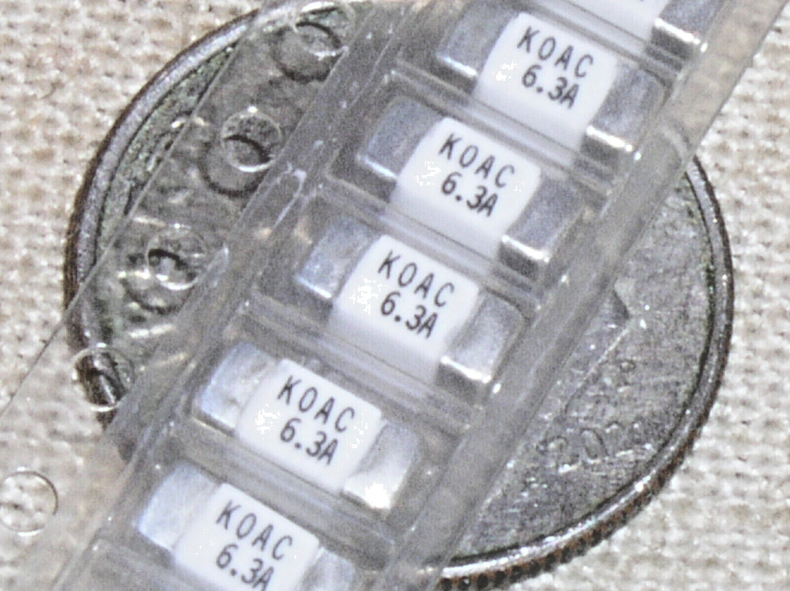 10 KOA SPEER CCF1N6.3TTE 6.3A 6.3 A AMP 125V AC 60V DC SMT SMD 2410 CHIP FUSE