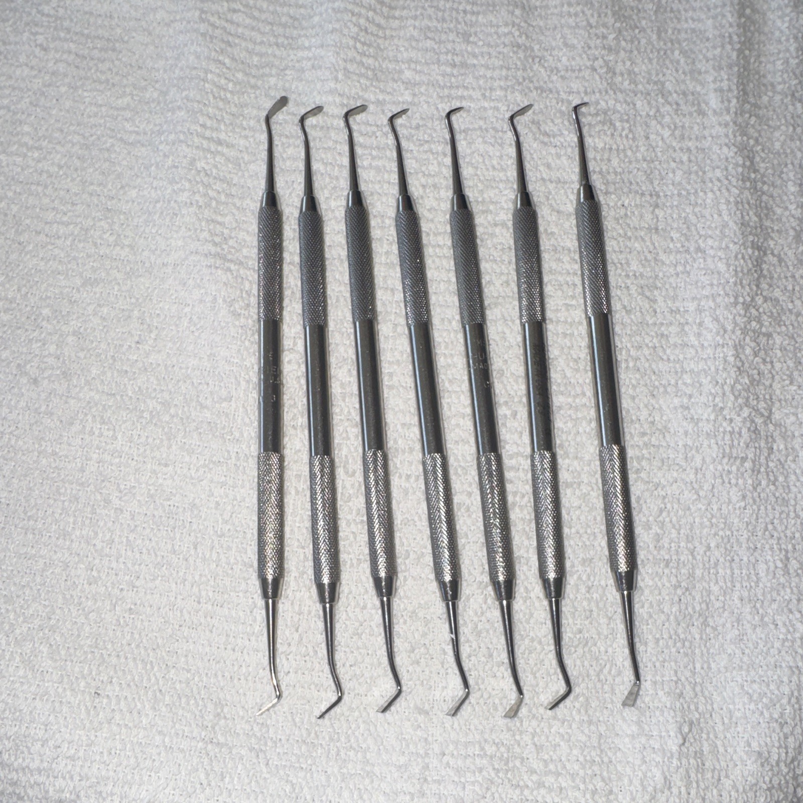 Lot of 7 Hu-Friedy CVWL 3 Dental Hatchet and Carver Instruments