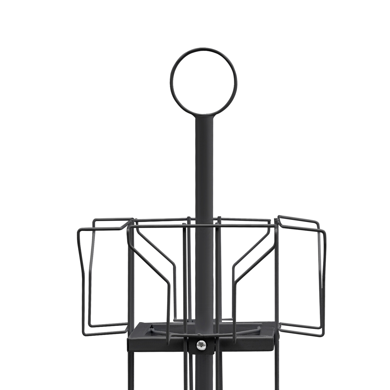3 Tier Greeting Card Rack Spins 12 Pocket Black Retail Display Rotating Holder