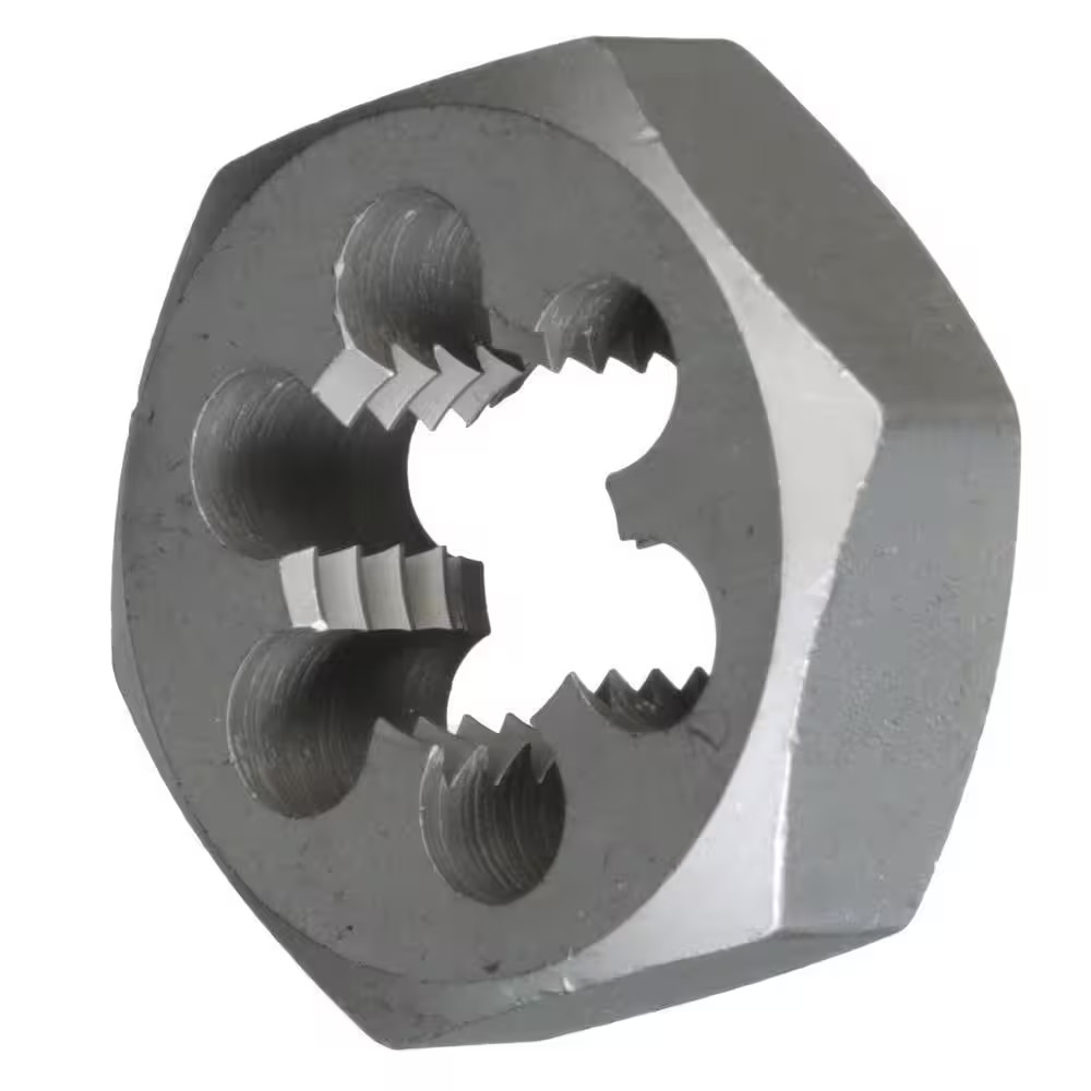 1/8 In., 1/4 In., 3/8 In., 1/2 In., 3/4 In. and 1 In. Carbon Steel NPT Pipe Die