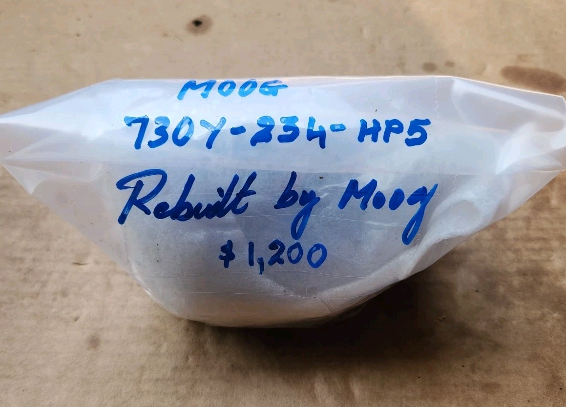 MOOG 730Y-234-HP5 SERVO VALVE, REBUILT, 1 PC