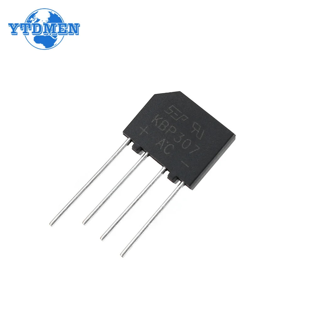 10X Bridge Rectifier KBP307 3A 1000V Flat Bridge Diode Bridge Rectifier For PCB