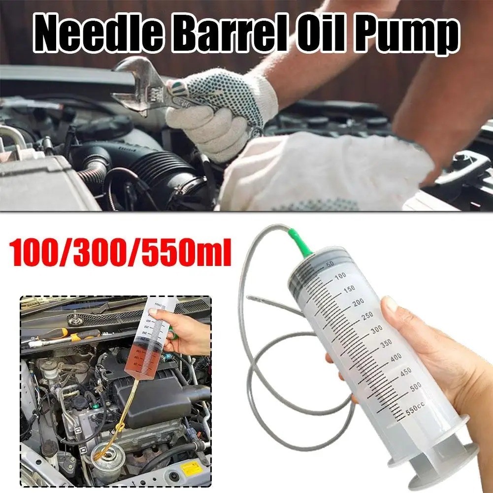 100ml/300ml/550ml Large Capacity Syringe Reusable Pump Measuring With 1m Tube