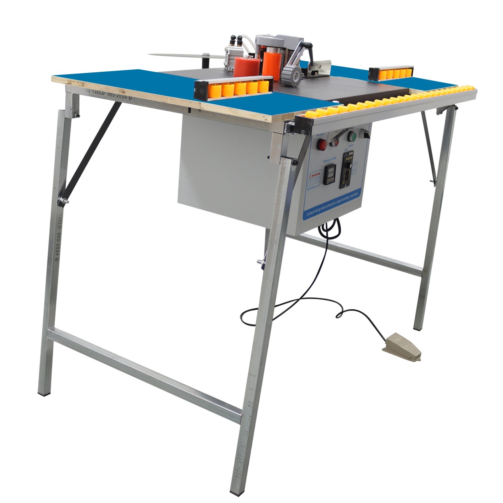 110V 1.2KW Electric Automatic Curved Straight Edge Banding Machine With platform