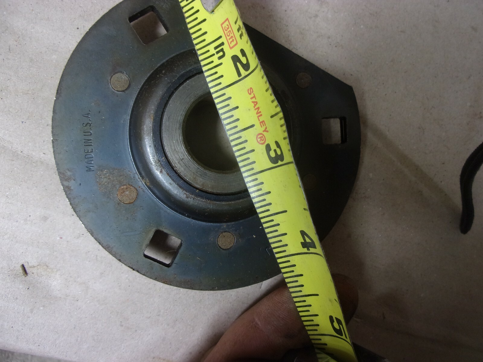 AG-1014-J Planter Grain Drill Disc Disk 7/8″ Pressed Steel 3-Bolt Flange Bearing