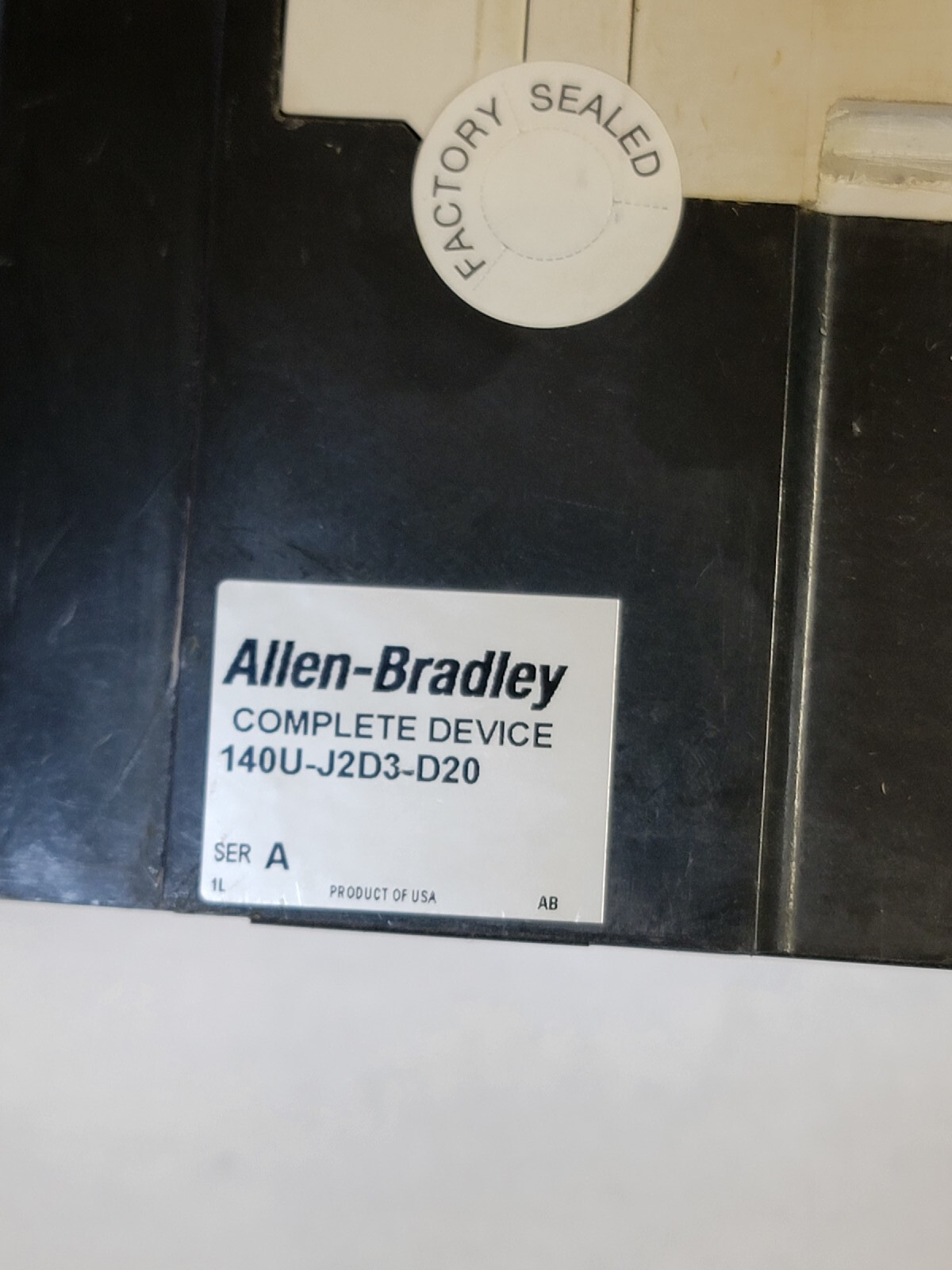 Allen Bradley 140U-J2D3-D20 200A, 3P, Molded Case, J Frame, Assembled with Trip