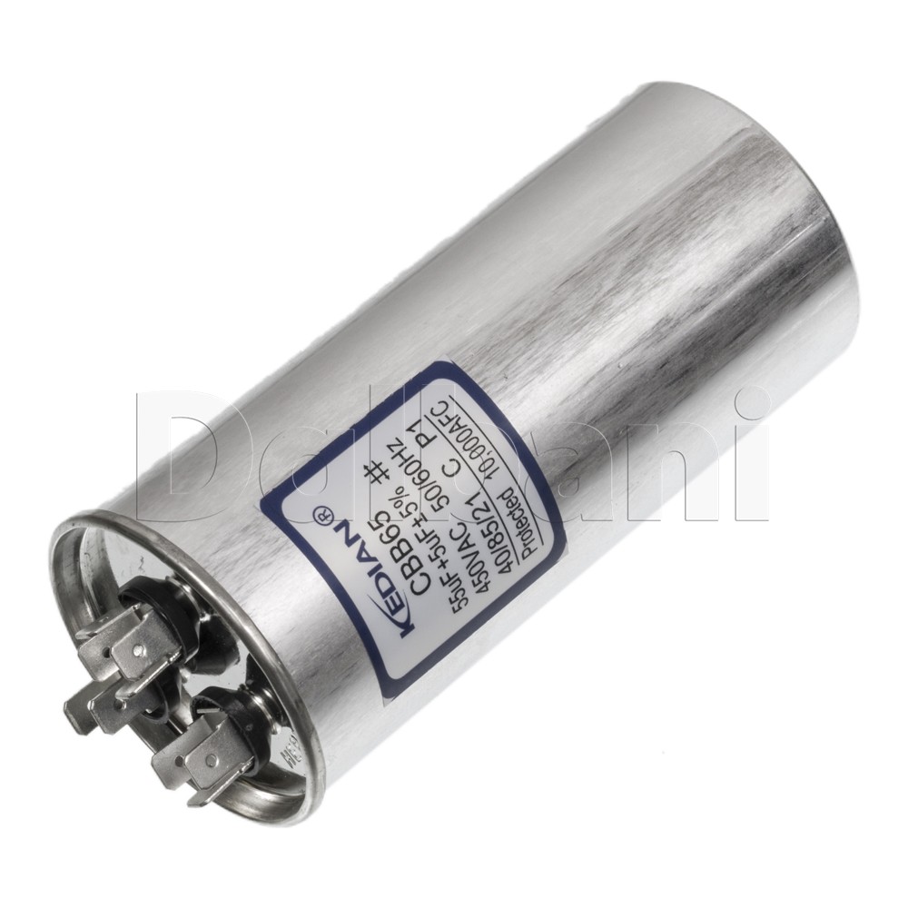 HQ Japanese Spec 55+5 uf 450VAC Dual Run Capacitor 40/85/21 450V 50X140mm CBB65