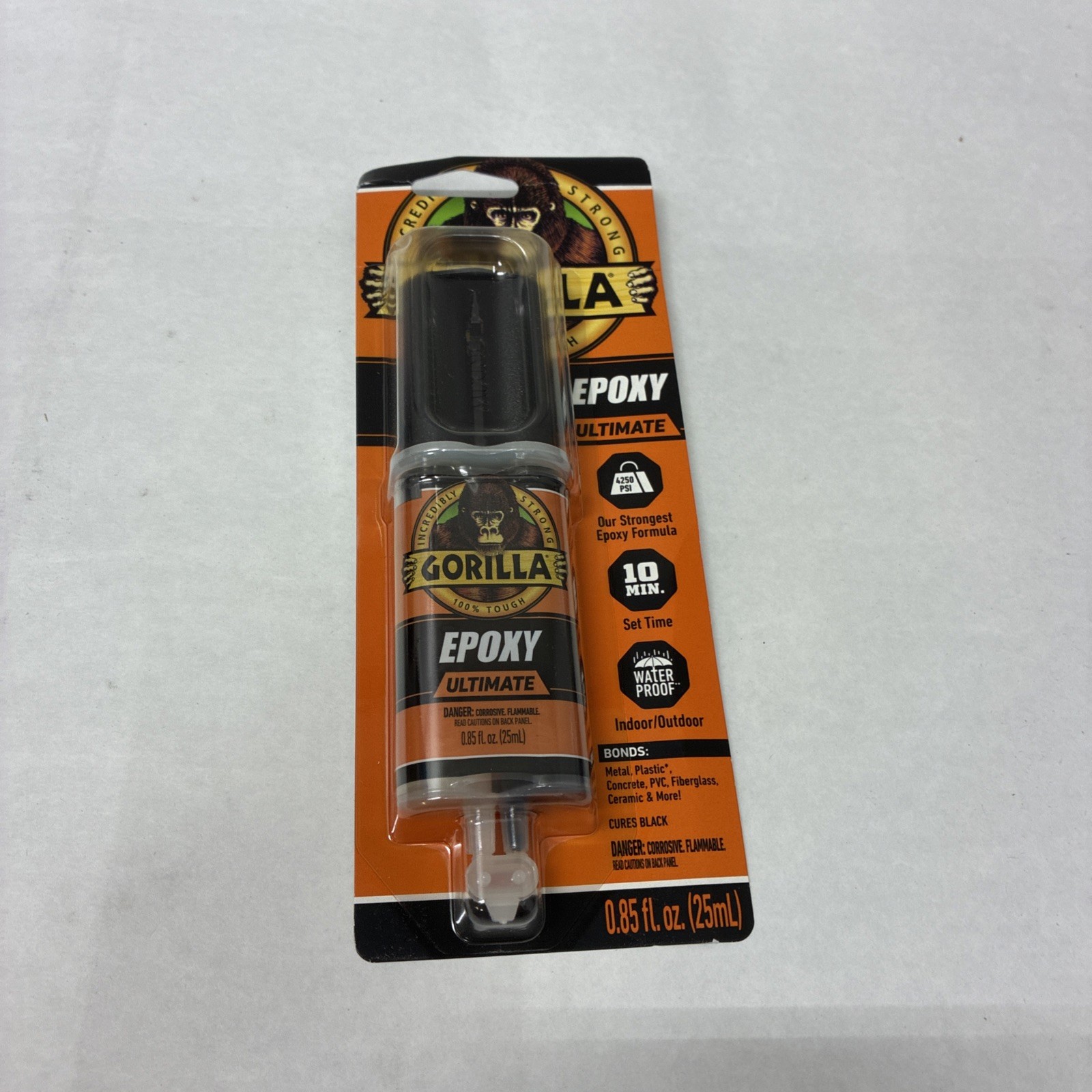Gorilla Ultra Strength Epoxy Epoxy Syringe 25 ml Qty 1