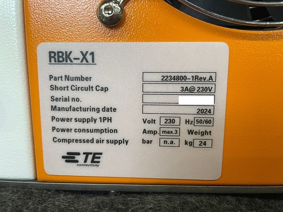 RAYCHEM RBK-X1 Semi-Automatic Benchtop Heat Shrink Machine 220-240V*