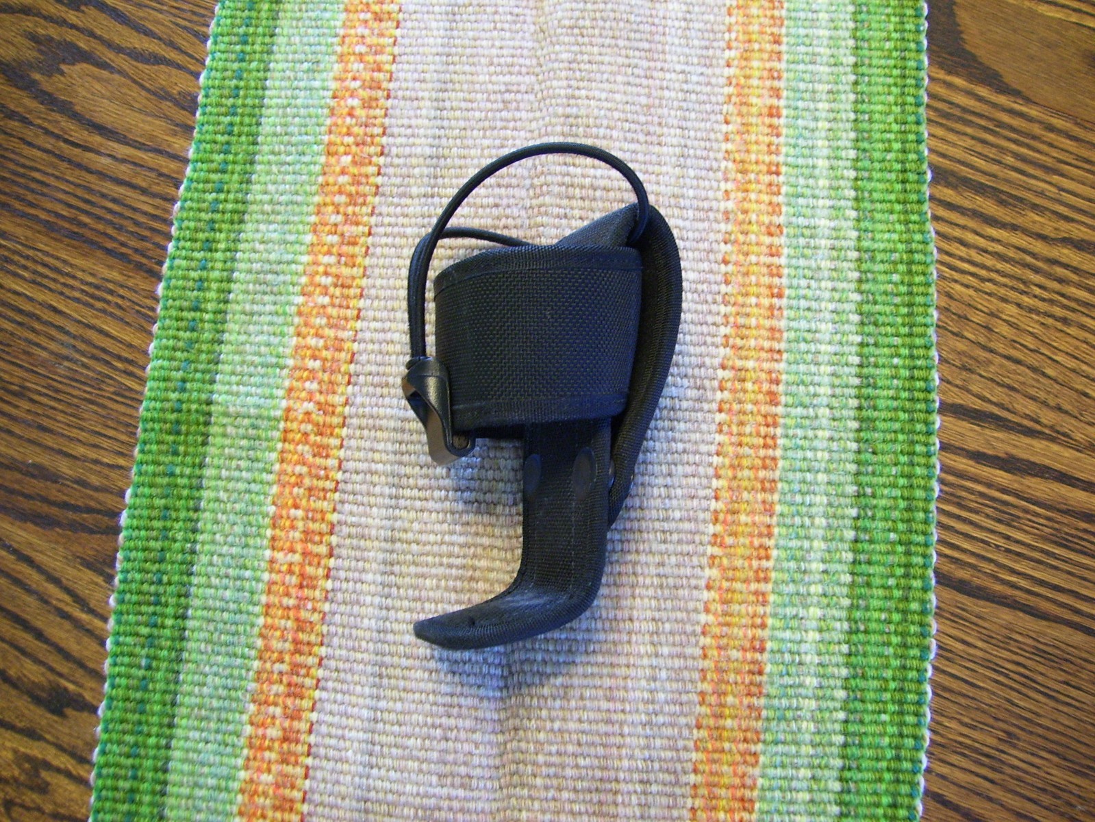 Bianchi AccuMold Black Ballistic Nylon Universal Handheld Radio Holder Holster