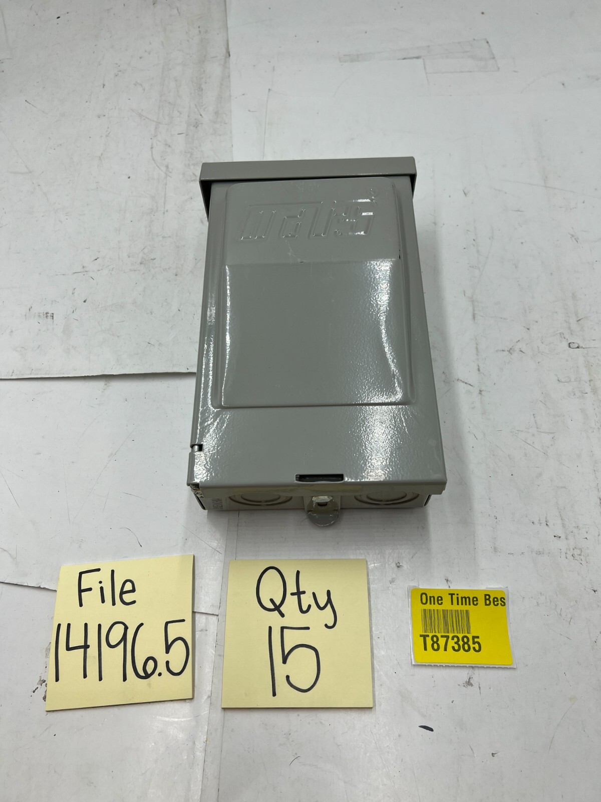 Genuine MARS Non-Fused Disconnect Switch Shut Off Box Outdoor Enclosure Gray
