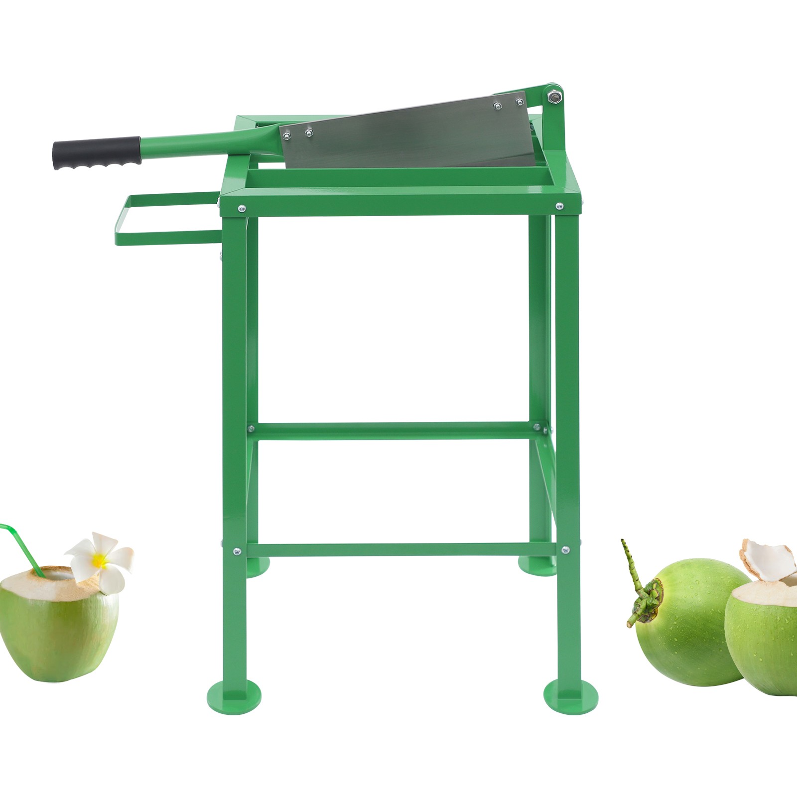Commercial Coconut Opener Manual Cutter Floor Standing Coconut Cutting Tool